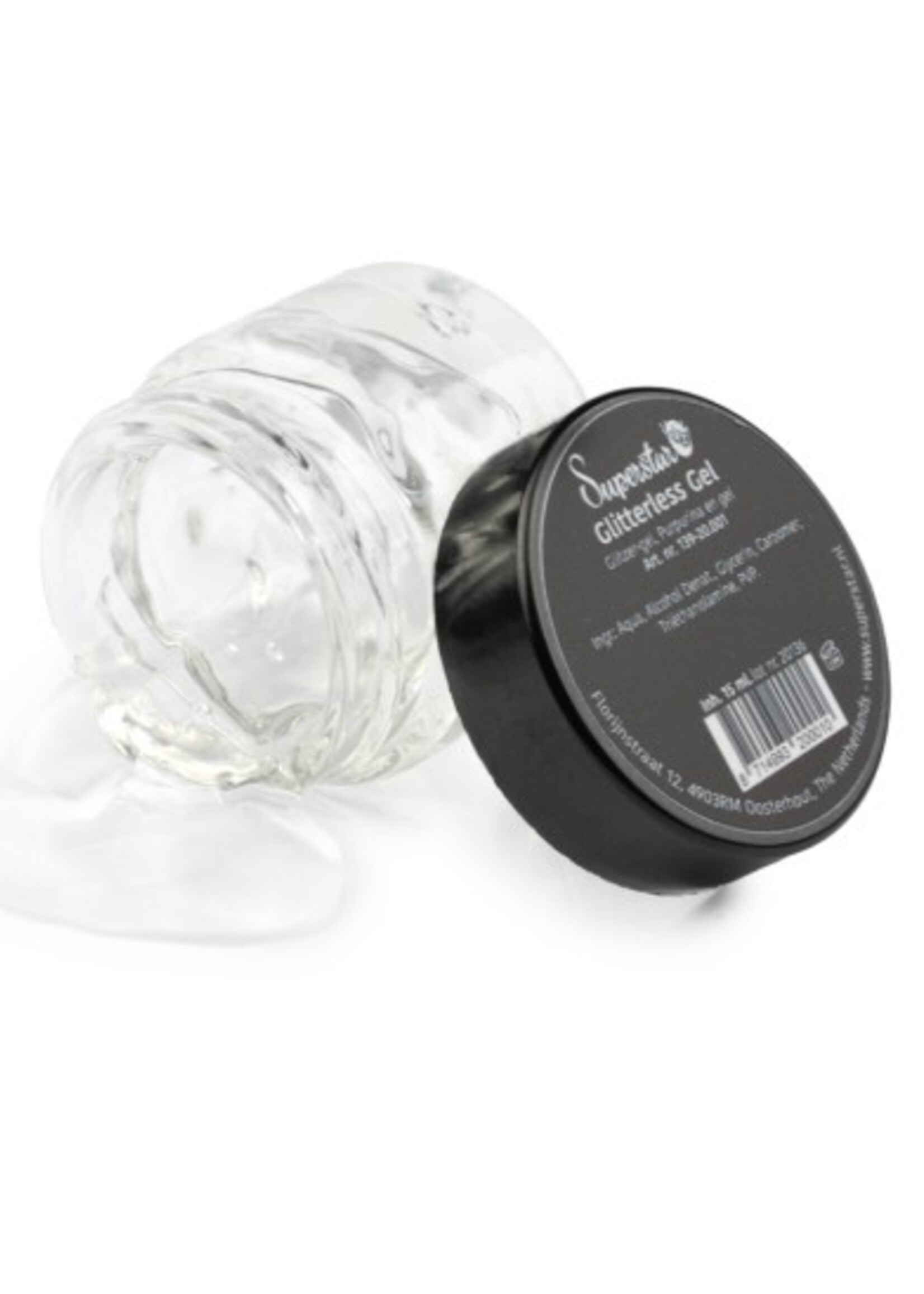 Party Planet Gel superstar Glitter Less Gel  (huid & haar) 15 ml