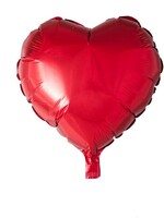 Party Planet Folieballon hartvorm 18" rood