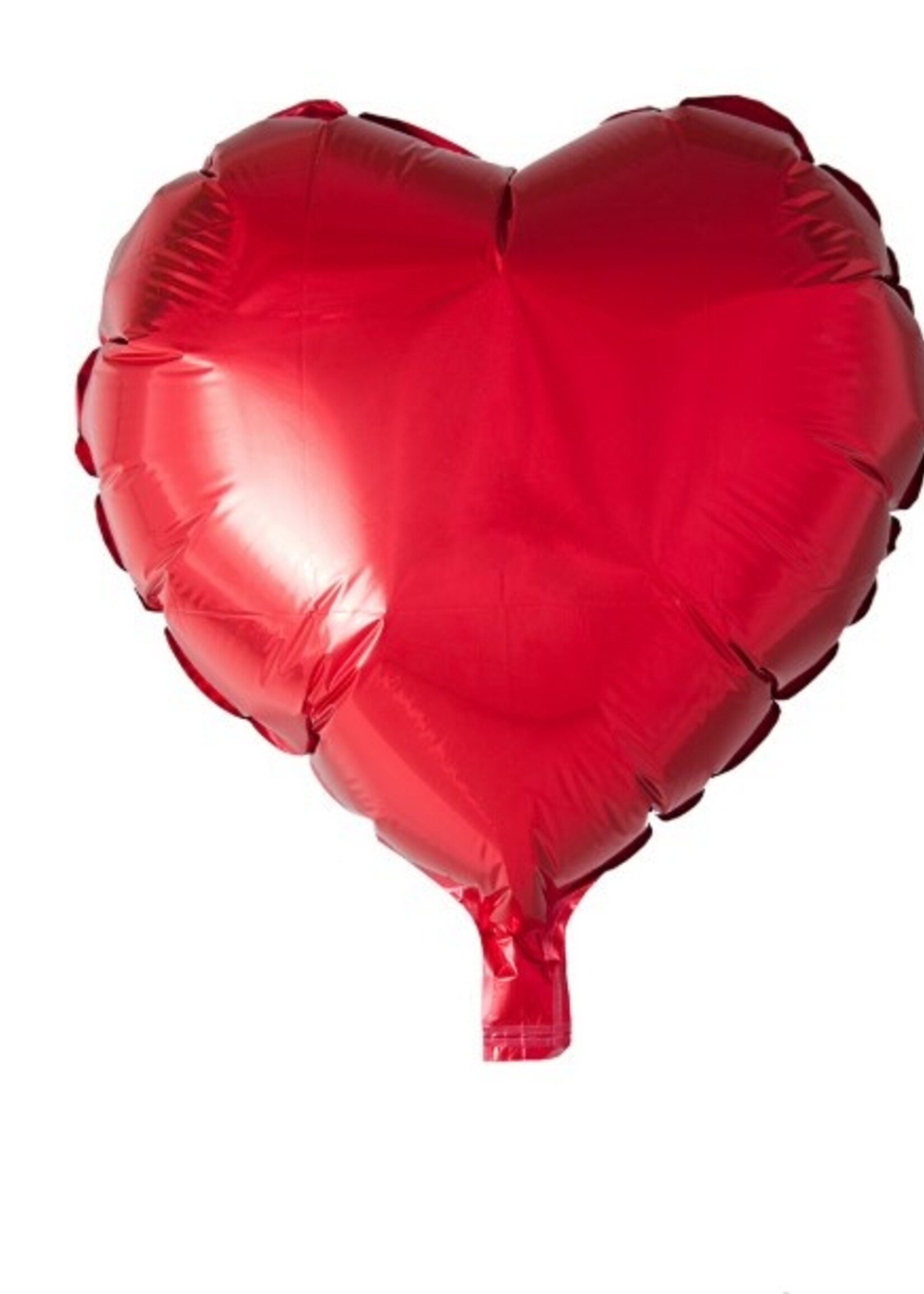 Party Planet Folieballon hartvorm 18" rood