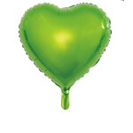 Party Planet Folieballon hartvorm 18" lichtgroen