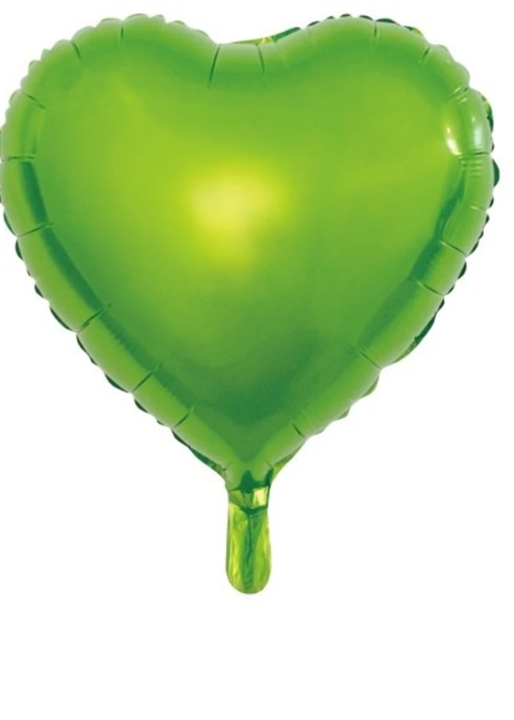Party Planet Folieballon hartvorm 18" lichtgroen