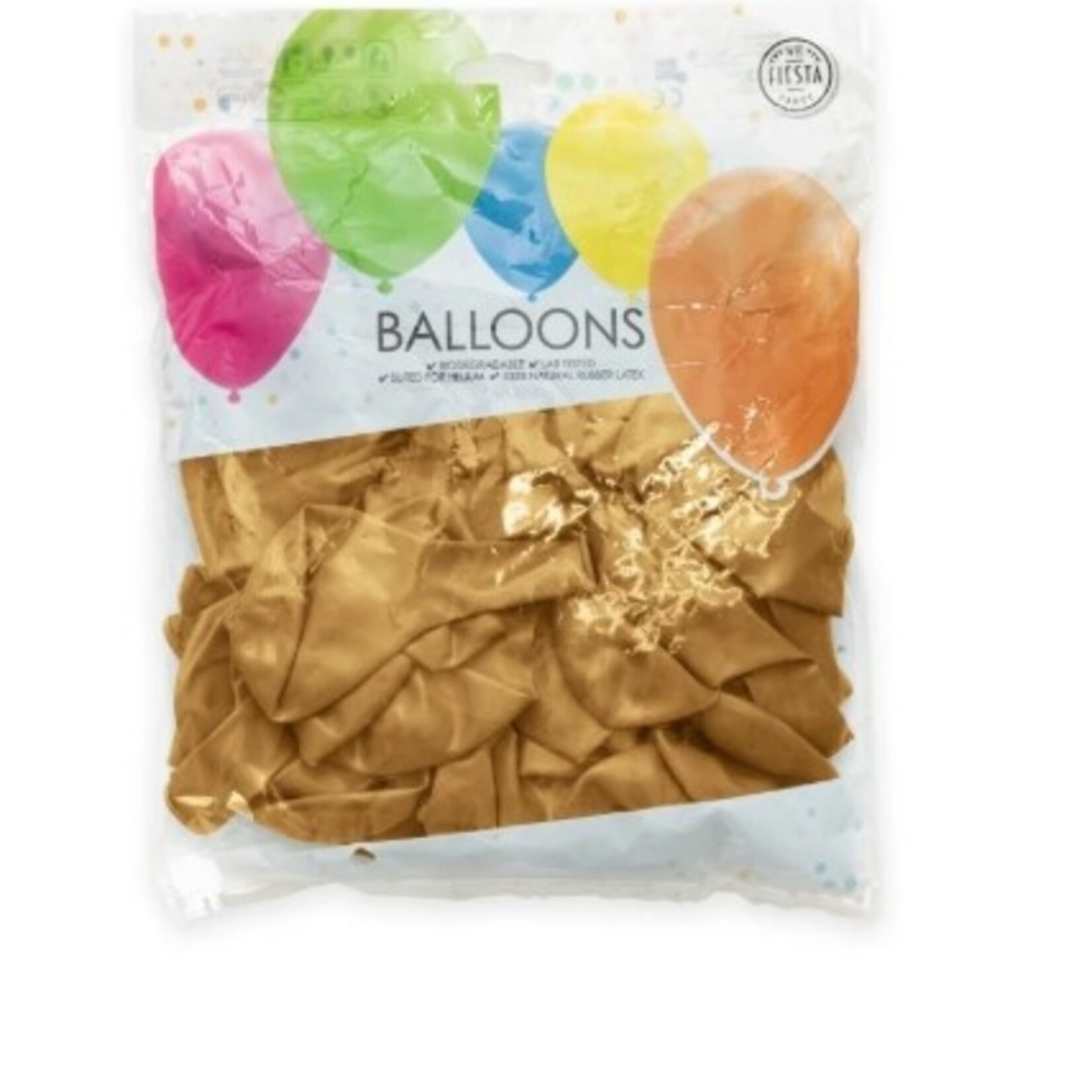Party Planet 50 ballonnen 12″ goud metallic