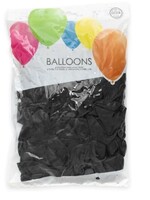Party Planet 50 ballonnen 12″ zwart