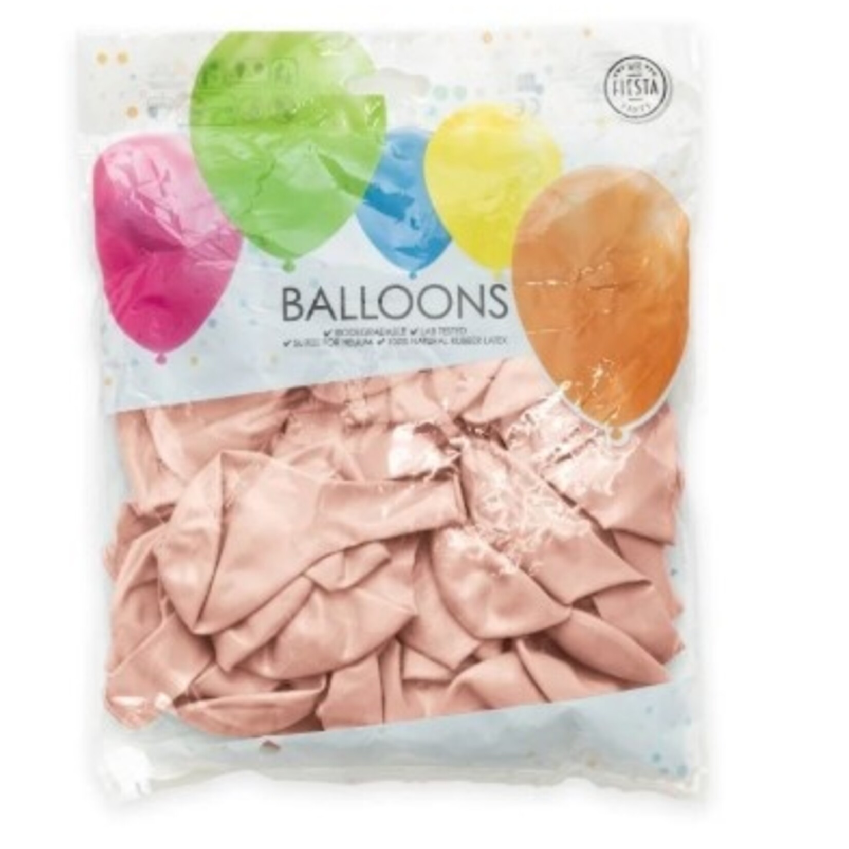 Party Planet 50 Ballonnen 12″ parel roségoud