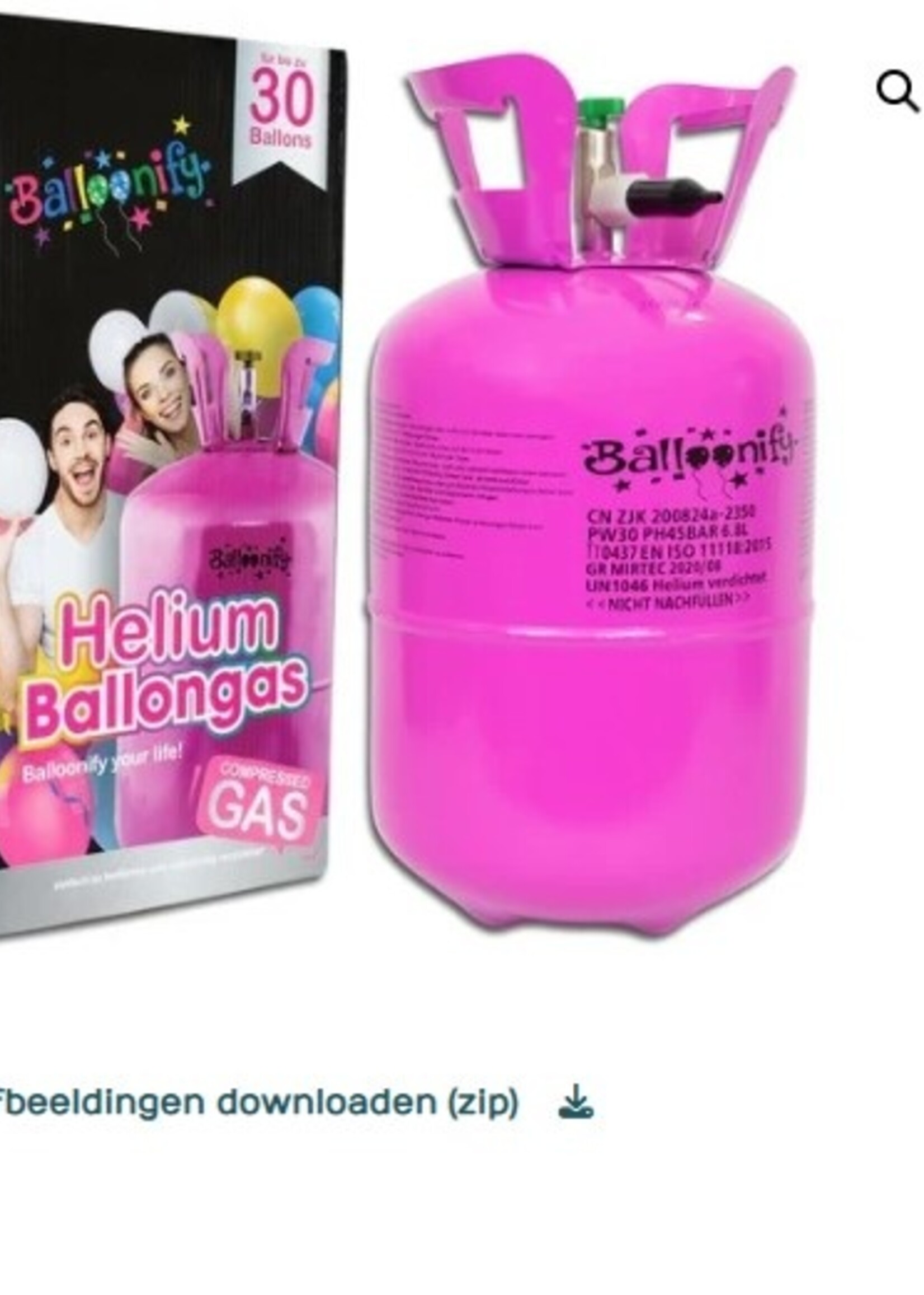 Party Planet 30LB Heliumcilinder