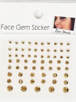 Party Planet Opplak steentjes goud