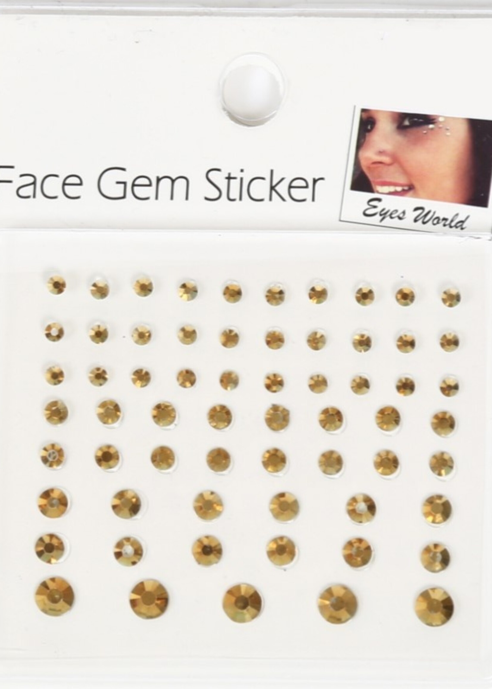 Party Planet Opplak steentjes goud