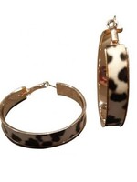 Party Planet Oorbellen zwart/wit gevlekt