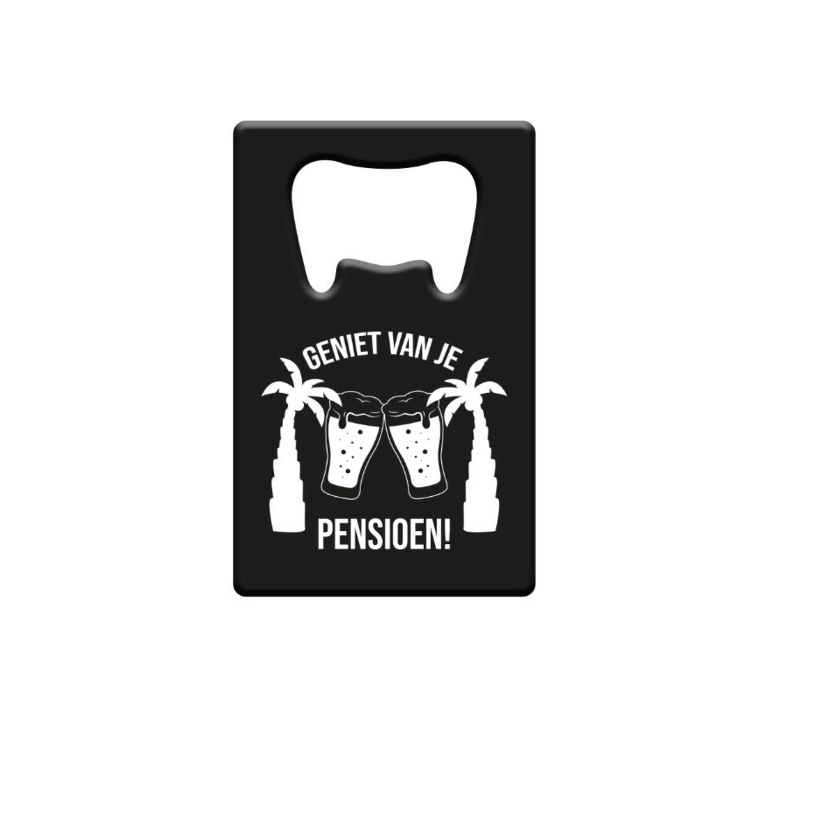 Party Planet Metal bierr opener - Pensioen