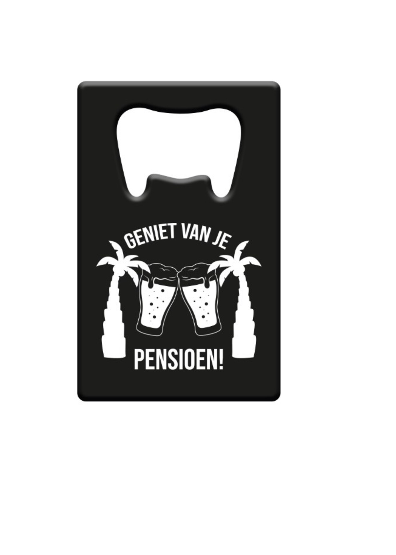 Party Planet Metal bierr opener - Pensioen