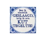 Party Planet Tegels delfts blauw - Geslaagd Kut