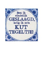 Party Planet Tegels delfts blauw - Geslaagd Kut