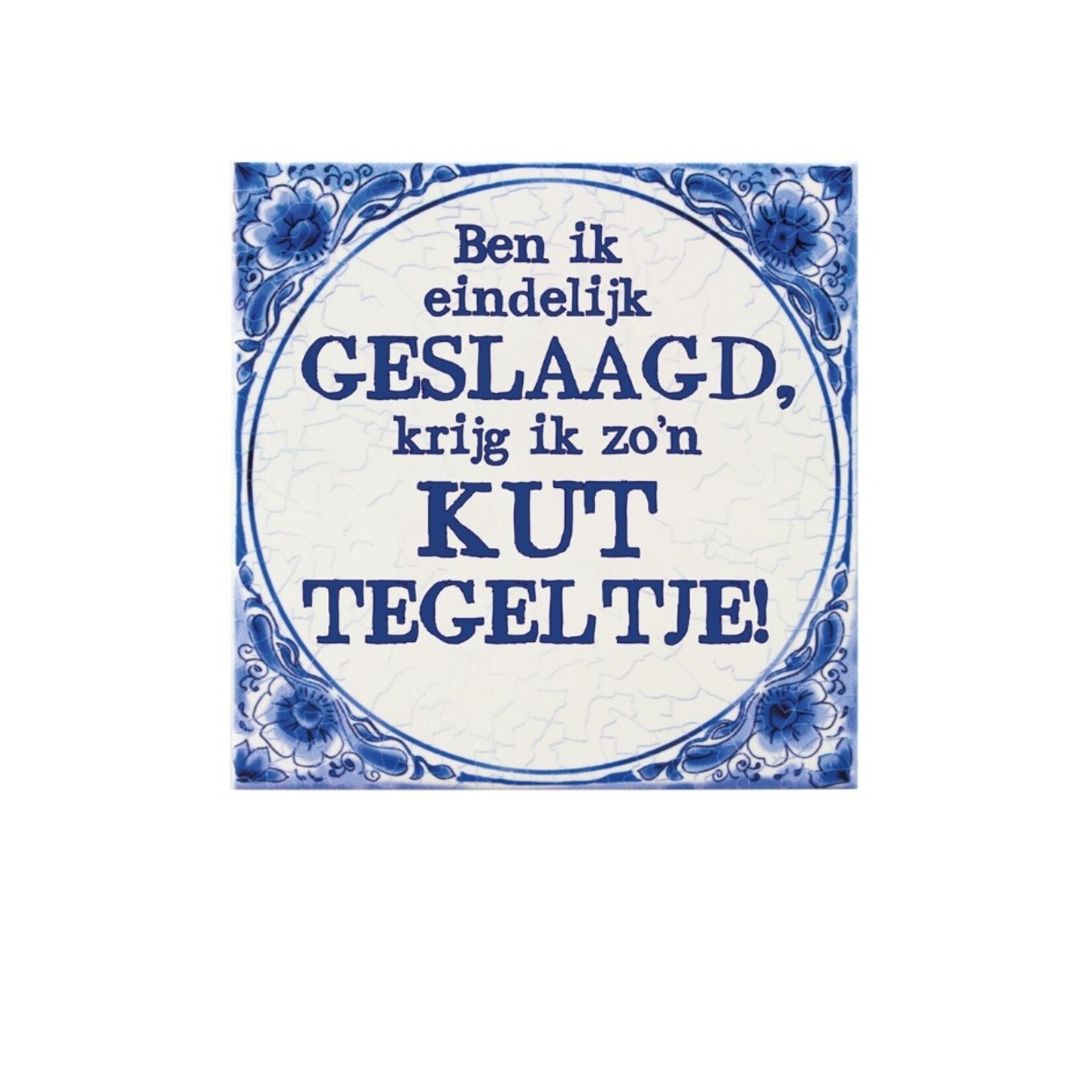 Party Planet Tegels delfts blauw - Geslaagd Kut