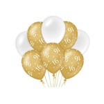 Party Planet Balloons Gold/white - 16