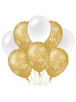 Party Planet Balloons Gold/white - 16