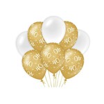 Party Planet Balloons Gold/white - 40