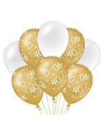 Party Planet Balloons Gold/white - 40