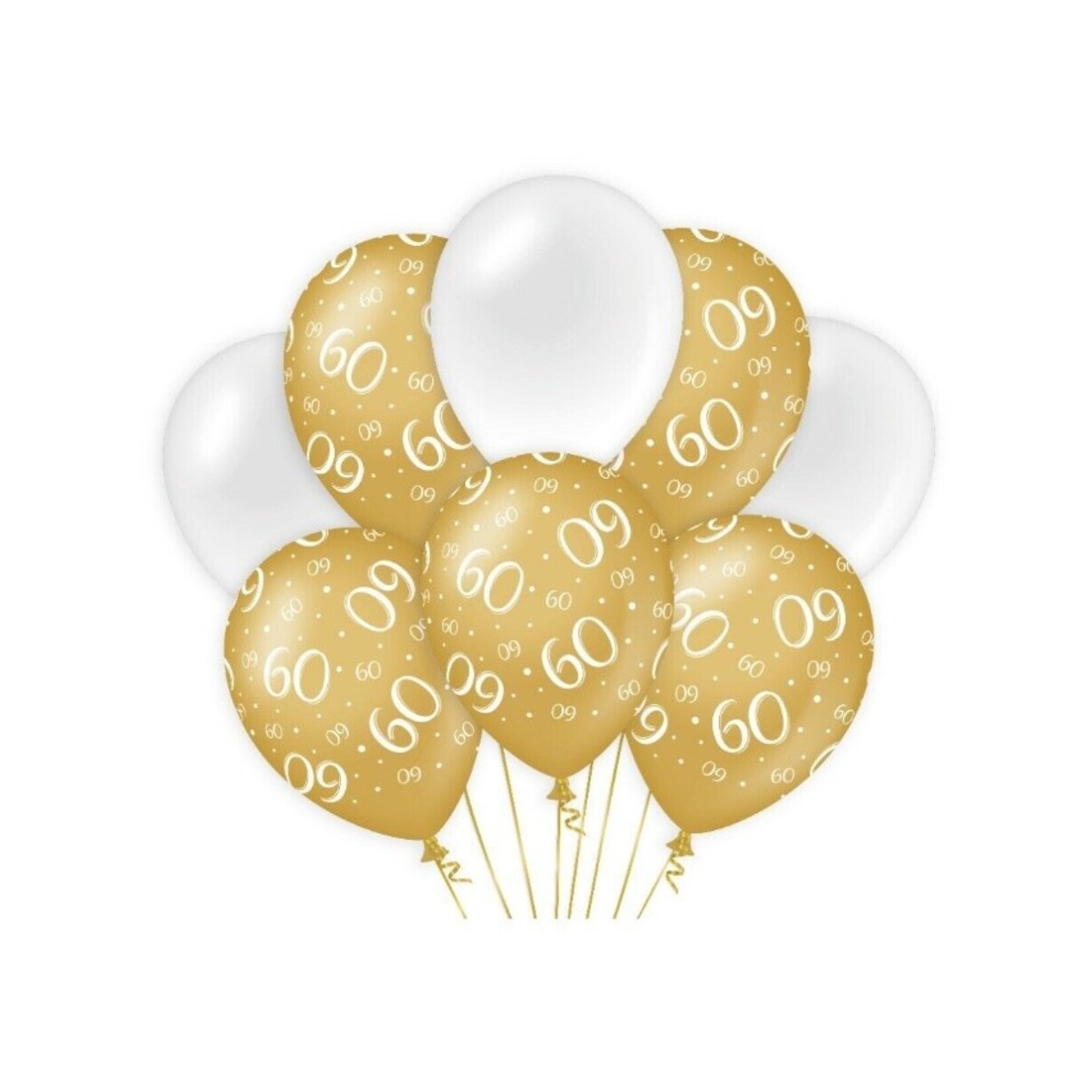 Party Planet Balloons Gold/white - 60