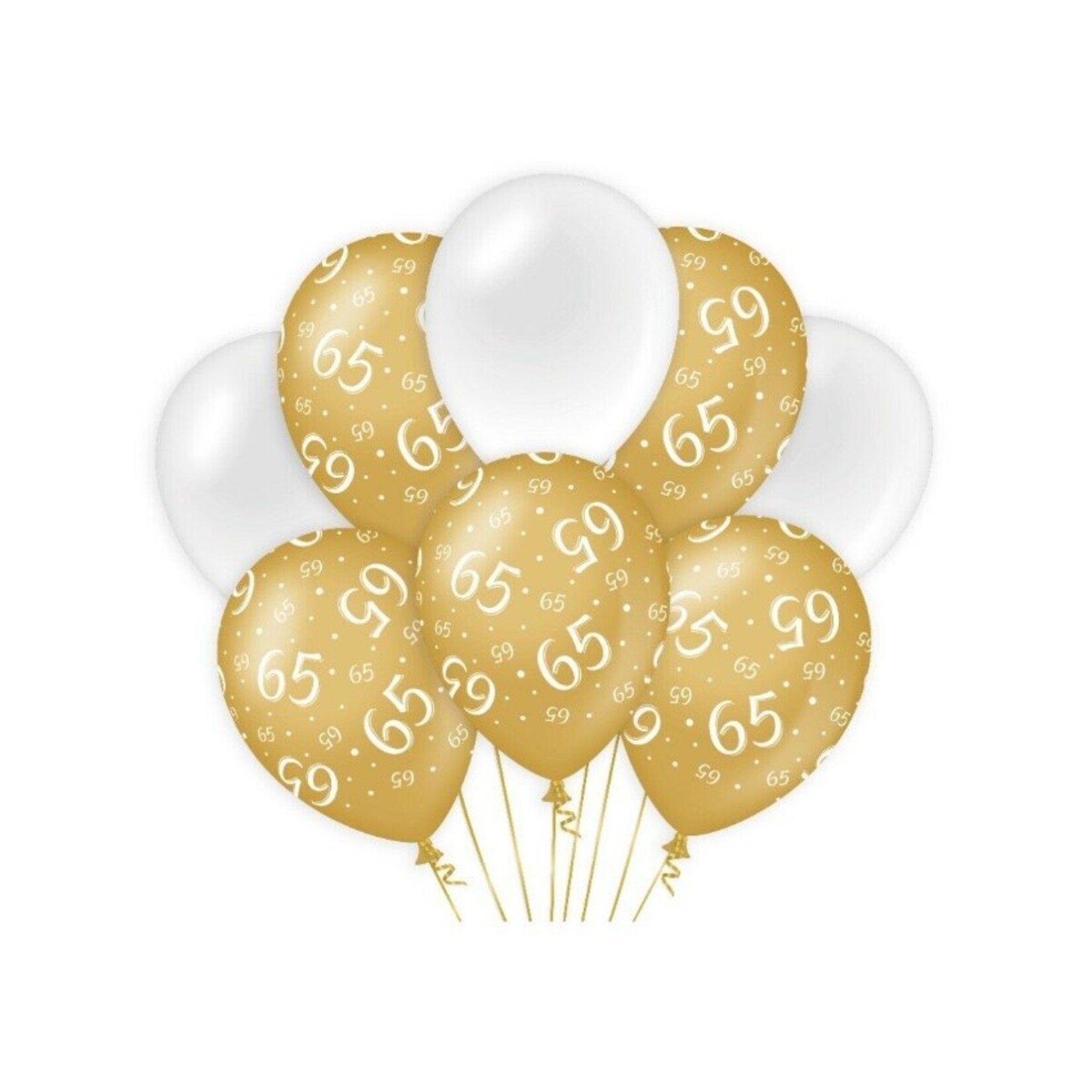 Party Planet Balloons Gold/white - 65
