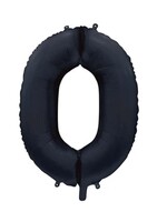 Party Planet Folieballon 34″ no. 0 satin mat black