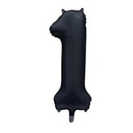Party Planet Folieballon 34″ no.  1  satin mat black