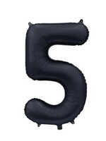 Party Planet Folieballon 34″ no.  5 satin mat black