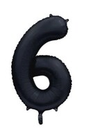 Party Planet Folieballon 34″ no.  6 satin mat black