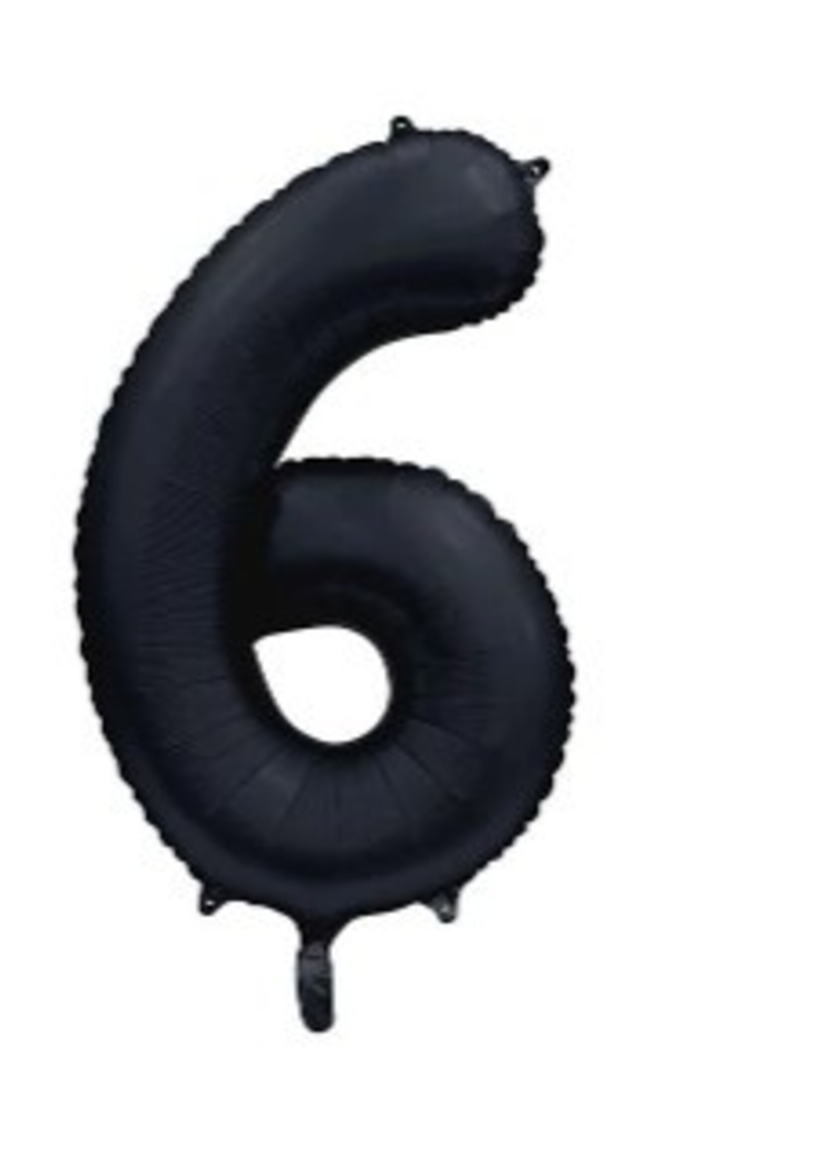 Party Planet Folieballon 34″ no.  6 satin mat black