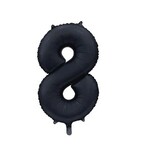 Party Planet Folieballon 34″ no.  8 satin mat black