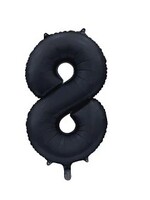 Party Planet Folieballon 34″ no.  8 satin mat black