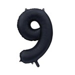 Party Planet Folieballon 34″ no.  9 satin mat black