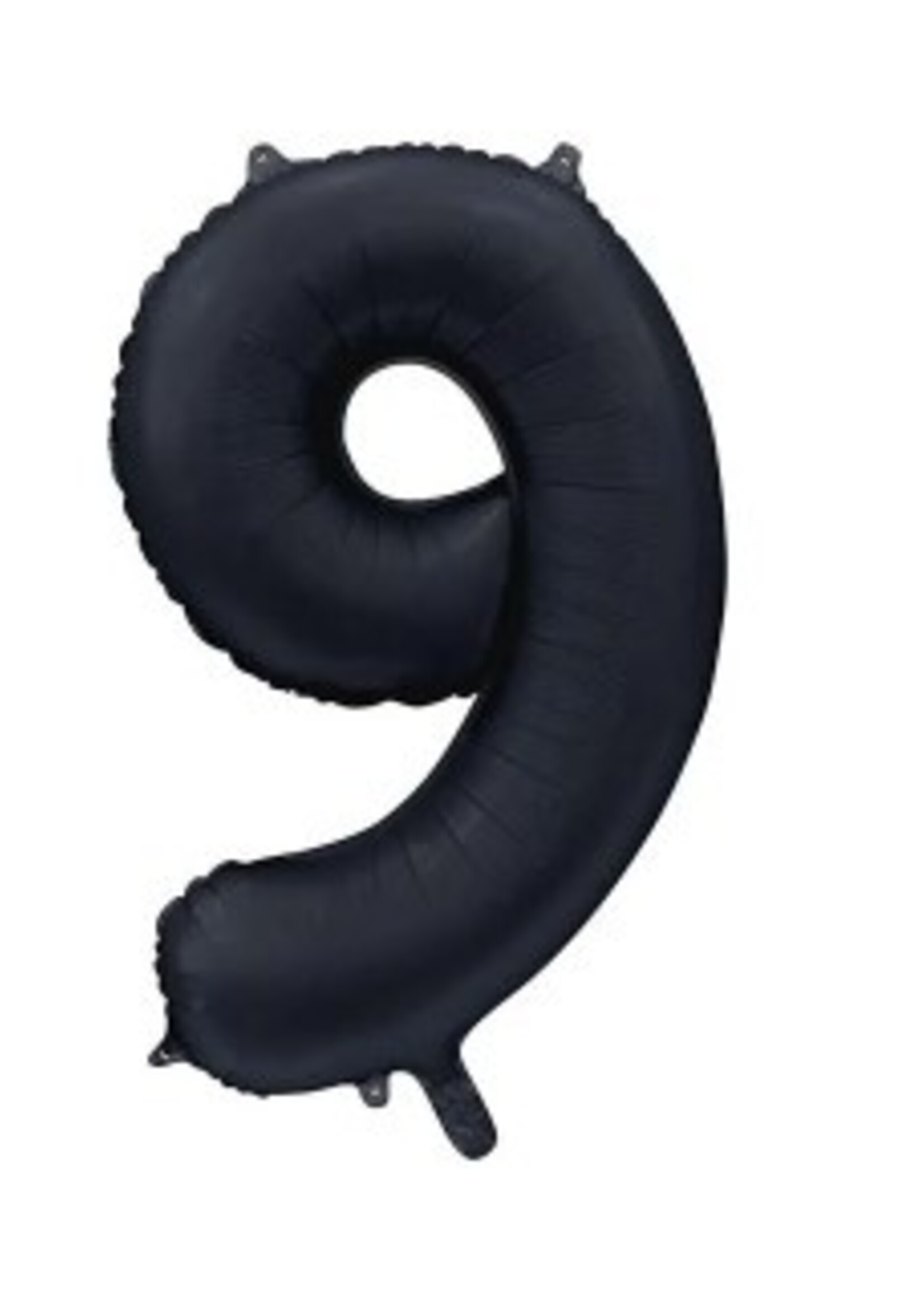 Party Planet Folieballon 34″ no.  9 satin mat black
