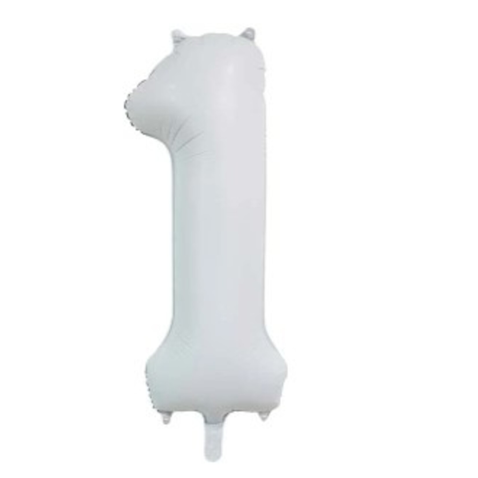 Party Planet Folieballon 34″ no. 1 satin white