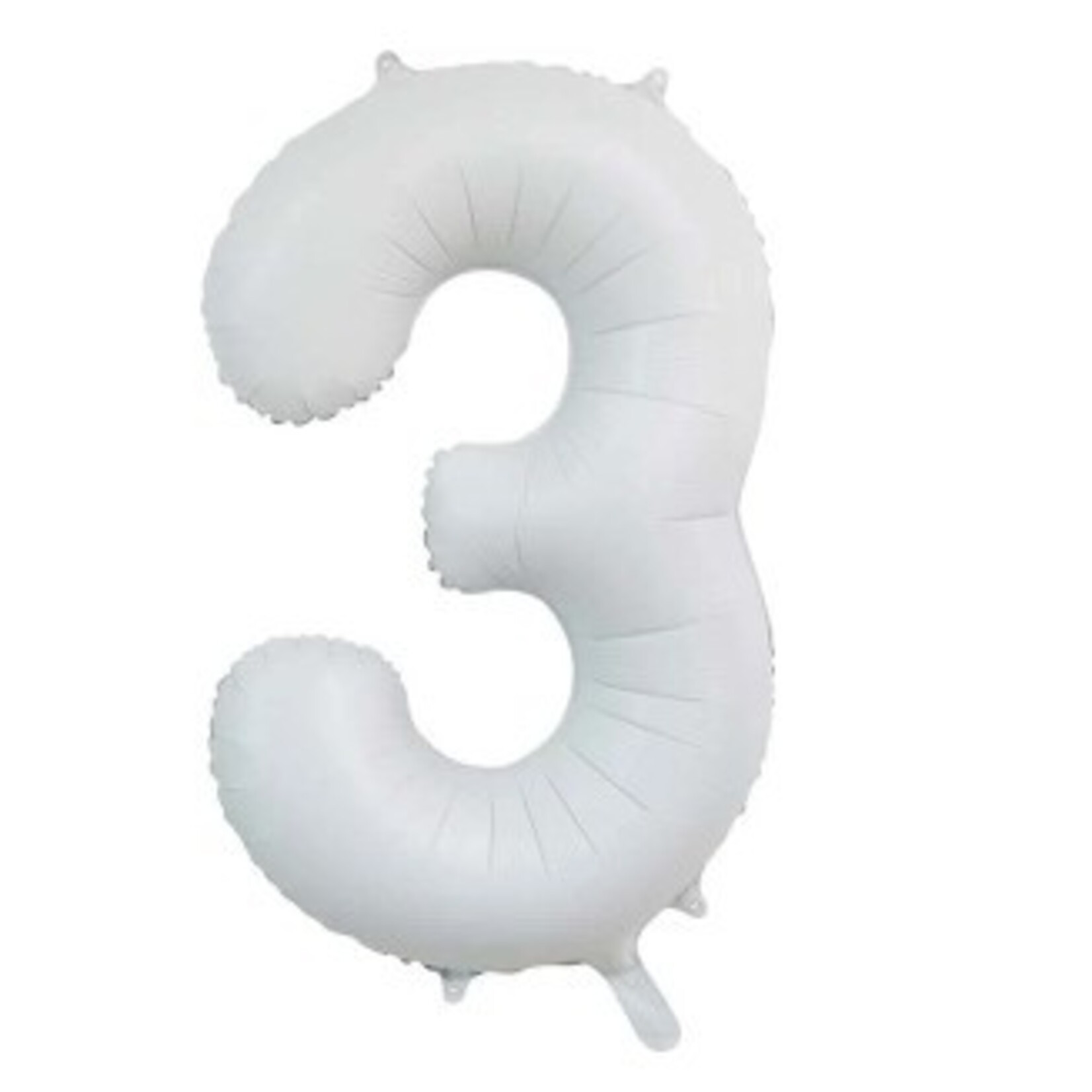 Party Planet Folieballon 34″ no. 3 satin white
