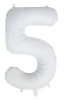 Party Planet Folieballon 34″ no. 5 satin white