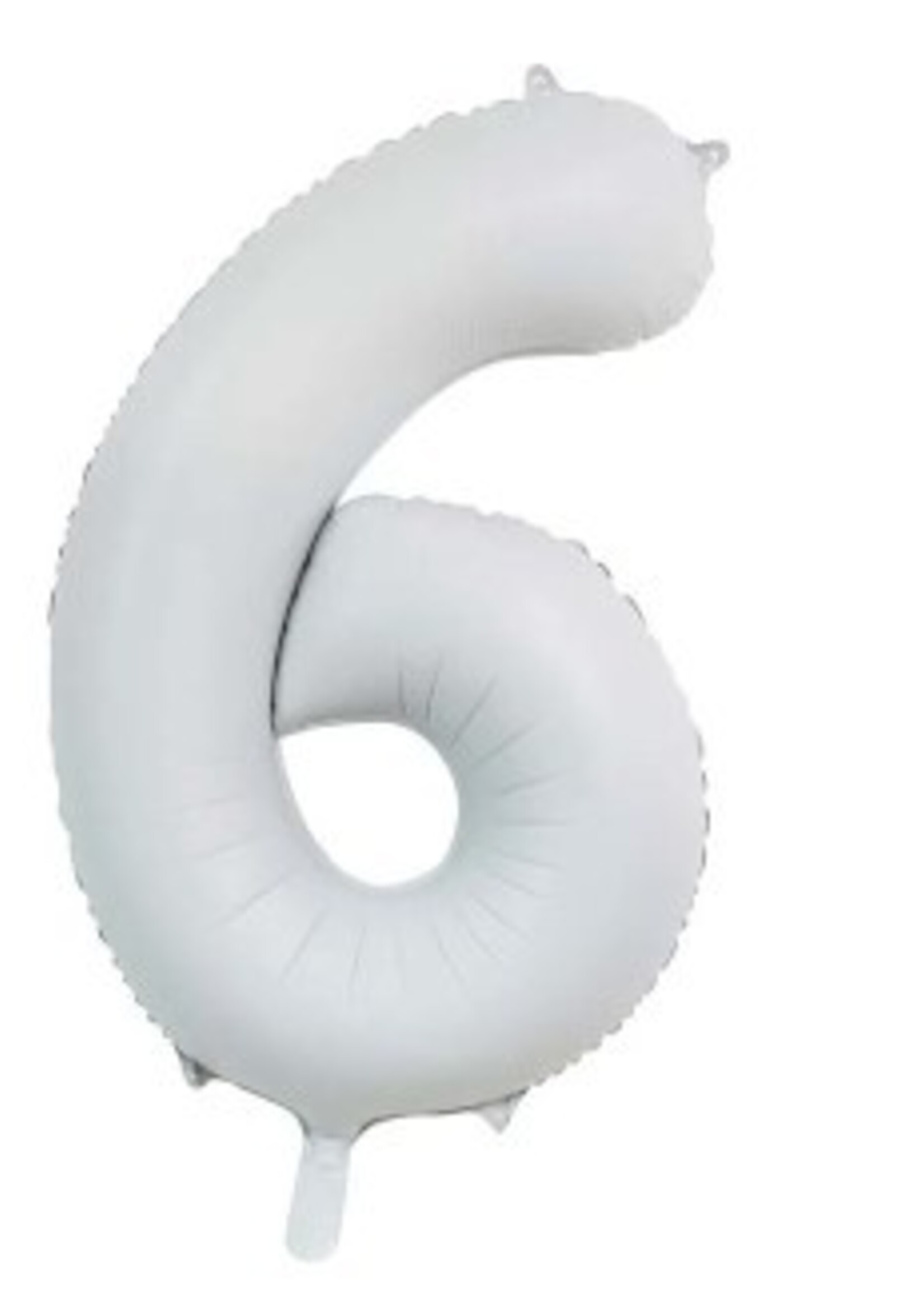 Party Planet Folieballon 34″ no. 6 satin white
