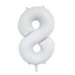 Party Planet Folieballon 34″ no. 8 satin white