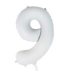 Party Planet Folieballon 34″ no. 9 satin white