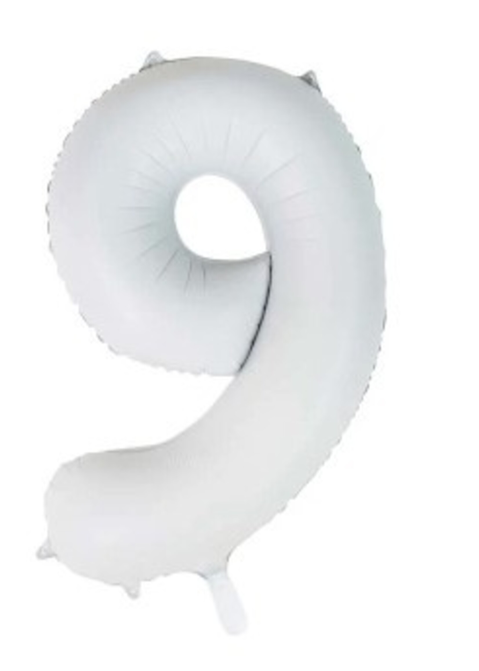 Party Planet Folieballon 34″ no. 9 satin white