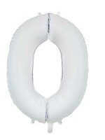 Party Planet Folieballon 34″ no. 0 satin white