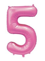 Party Planet Folieballon 34″ no. 5 satin pink