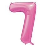 Party Planet Folieballon 34″ no. 7 satin pink