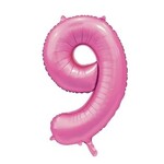 Party Planet Folieballon 34″ no. 9 satin pink