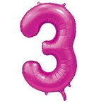 Party Planet Folieballon 34″ no. 3 satin hotpink