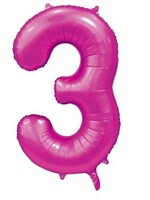 Party Planet Folieballon 34″ no. 3 satin hotpink