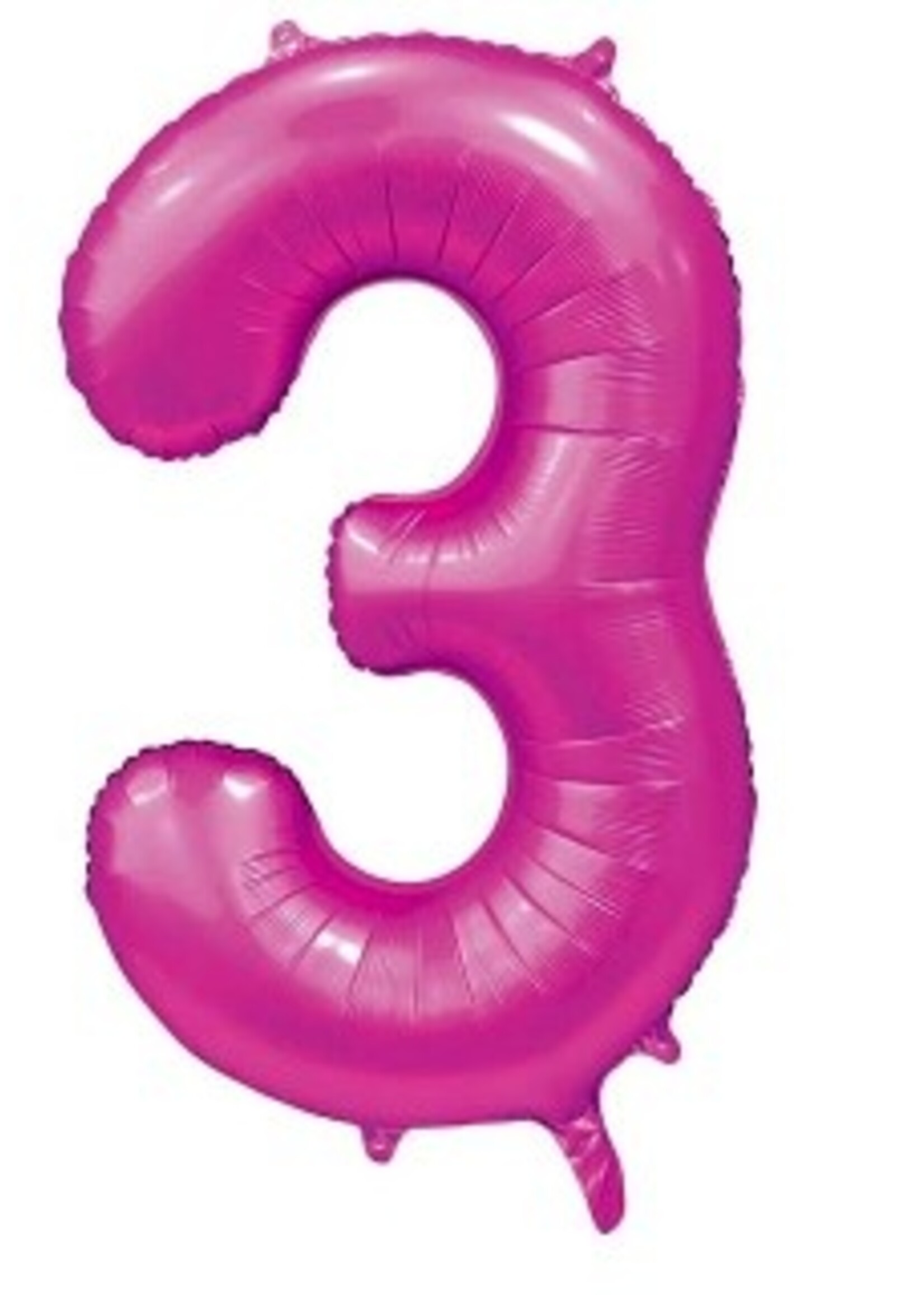 Party Planet Folieballon 34″ no. 3 satin hotpink