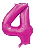 Party Planet Folieballon 34″ no. 4 satin hotpink