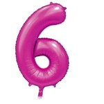 Party Planet Folieballon 34″ no. 6 satin hotpink