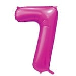 Party Planet Folieballon  34″ no. 7 satin hotpink