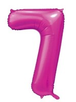 Party Planet Folieballon  34″ no. 7 satin hotpink